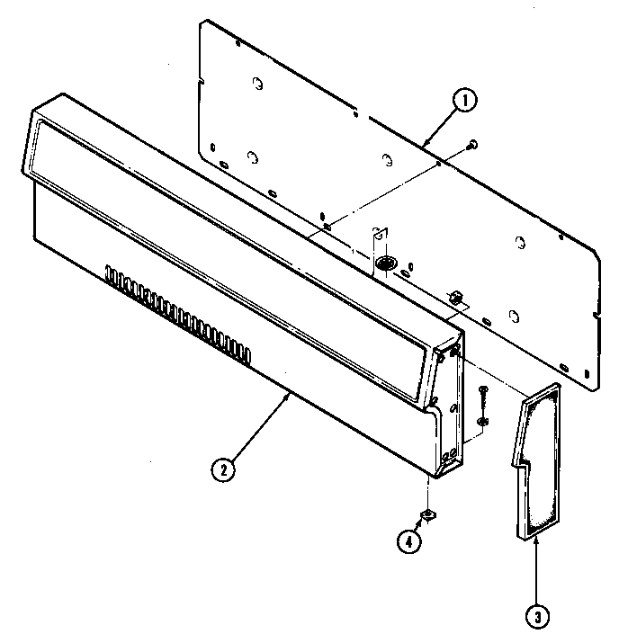 Magic Chef 4100PRA-K control panel diagram