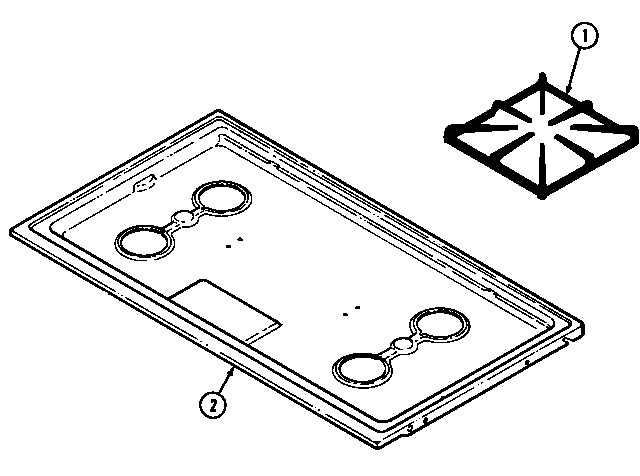 Magic Chef 4100PRA-K top assy. diagram