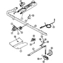 Magic Chef 4100PRA gas controls (pilot) (4100pra) (4100prw) diagram