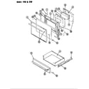 Magic Chef S64HA-4TKXW door parts diagram