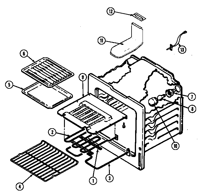 Maytag CHE9000ACB oven diagram