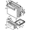 Admiral CNPA100AXW door/drawer diagram