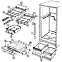Admiral RTDA238AAE shelves & accessories diagram