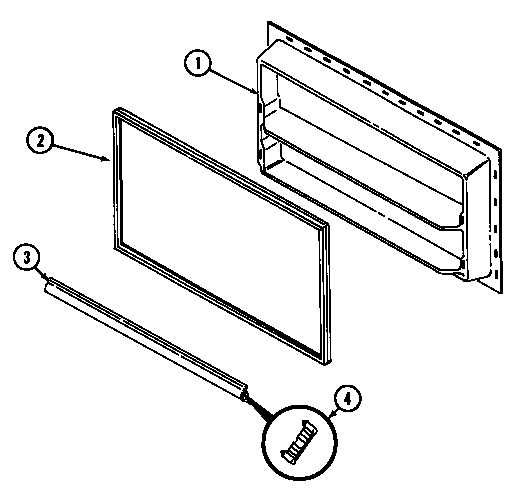 Magic Chef RB151TLA freezer inner door diagram