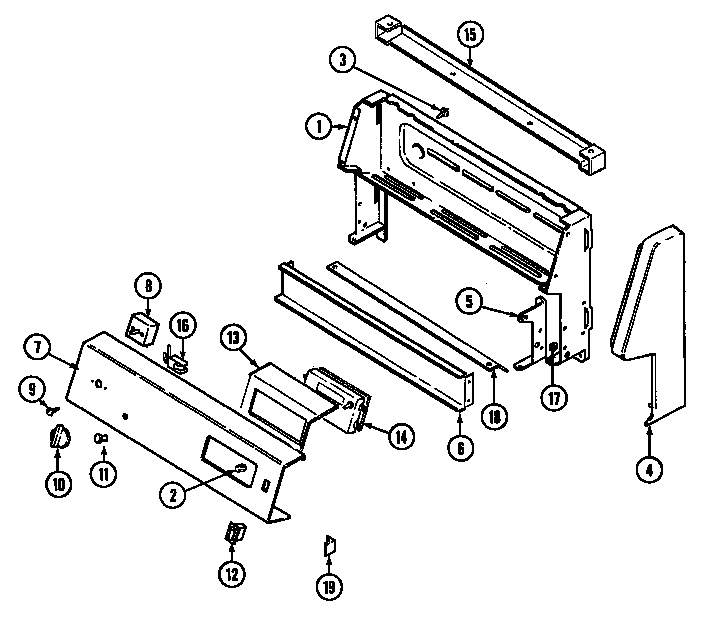 Crosley CC3878VVV control panel diagram