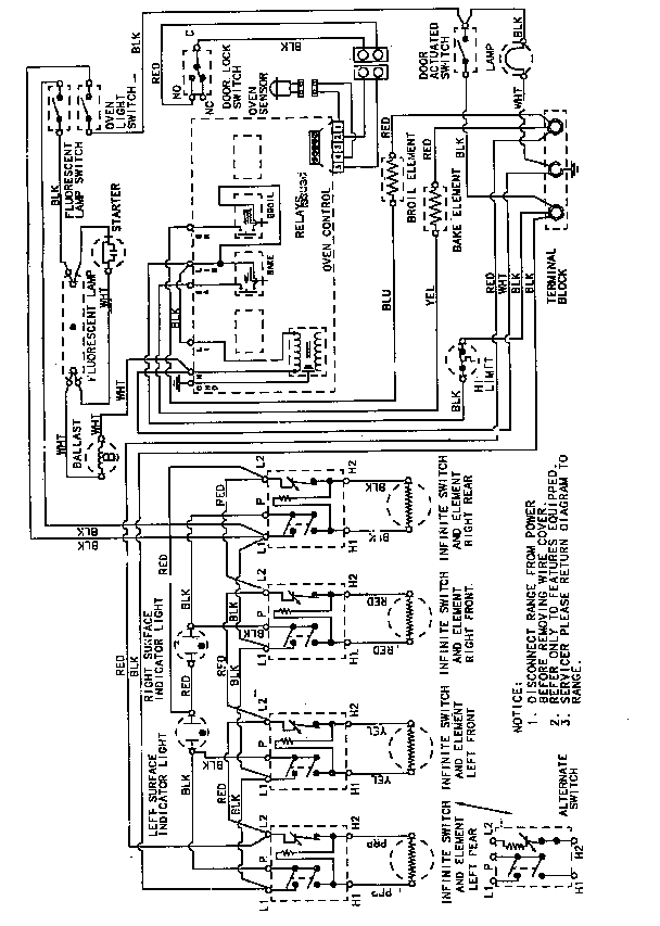 Maytag CRE8600BCL wiring information diagram