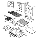 Admiral RTCA216AAE freezer compartment diagram