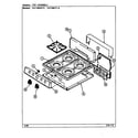 Crosley CG1100PRW-K top assy. diagram