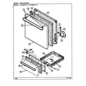 Crosley CG1100PRW-K door/drawer diagram
