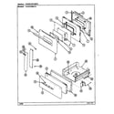 Crosley CG4131WRA door/drawer diagram