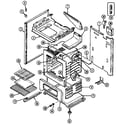 Maytag GA3277WUAM oven/body diagram