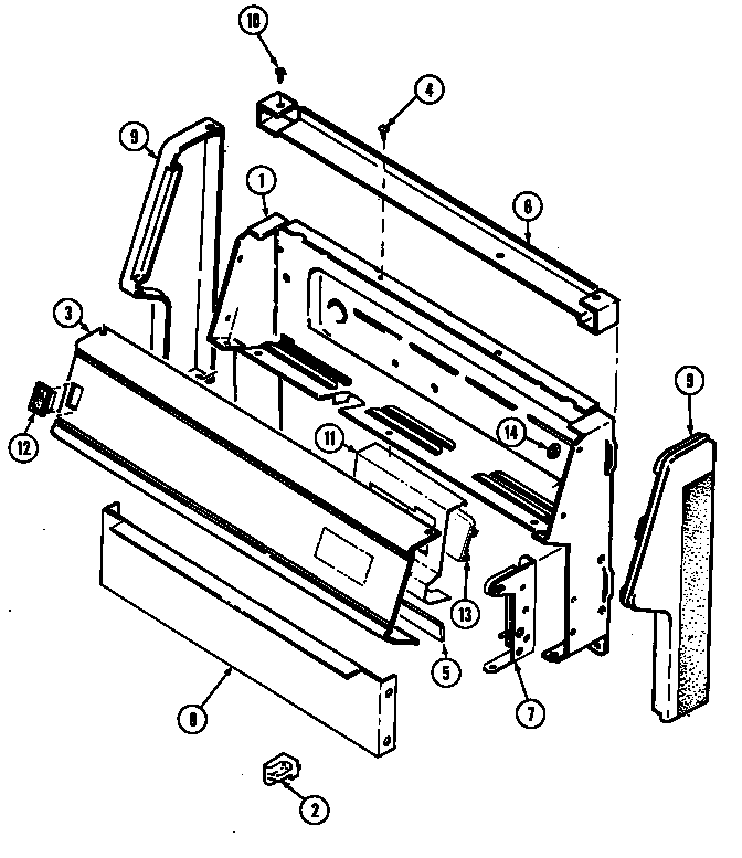 Maytag GV3177WUW5 control panel diagram