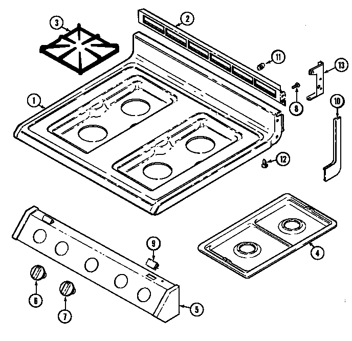 Maytag GV3177WUW5 top assembly diagram