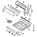 Maytag GA3216WRAM top assy./control panel diagram
