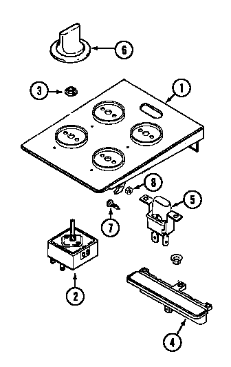 Jenn-Air CVE4270S control assembly diagram