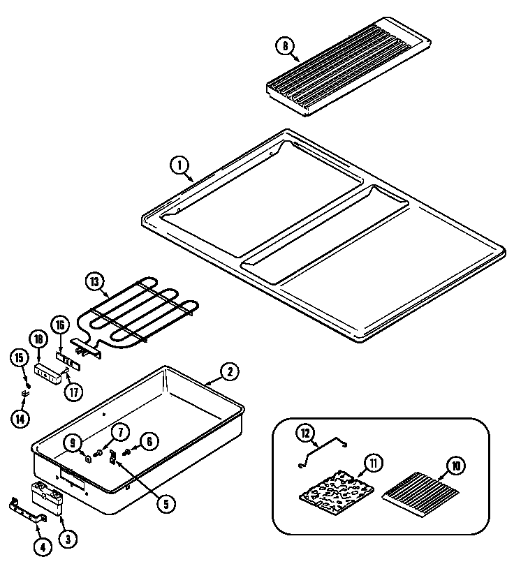 Jenn-Air CVE4270S main top diagram