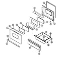 Maytag GA3531WUV door/drawer diagram