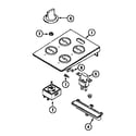 Jenn-Air CVE4270W-C control assembly diagram