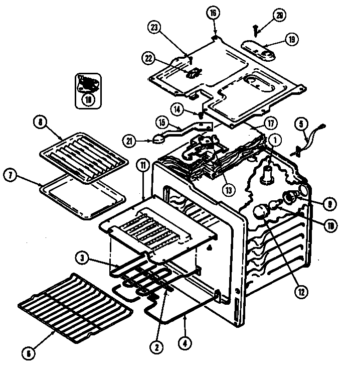 Jenn-Air FCE2012W oven diagram