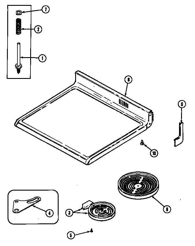 Maytag CRE9600CDL top assembly diagram
