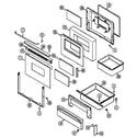 Maytag CRE9600CDL door/drawer (cde series 15) (cre9600cde) diagram