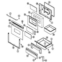 Maytag CRE9600CDL door/drawer (cdl/cdw series 16) (cre9600cdl) (cre9600cdw) diagram