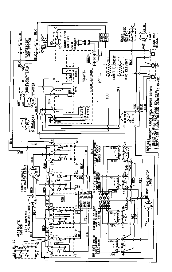 Maytag CRE9600CDL wiring information diagram