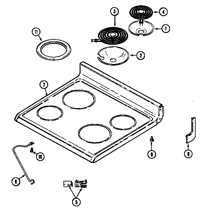 Maytag CRE8700CDL top assembly diagram