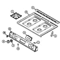 Magic Chef 6498VVA top assembly (6498vvd) (6498vvv) diagram