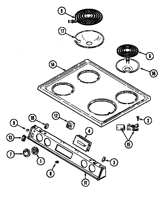 Magic Chef 6892VVA top assembly (6892vva) (6892vvv) (6892xva) (6892xvs) (6892xvw) diagram