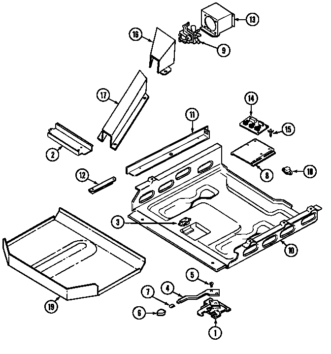 Magic Chef 6892VVA internal controls (6892vva) (6892vvv) (6892xva) (6892xvs) (6892xvw) diagram