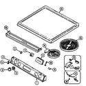 Magic Chef 7858XVW top assembly diagram