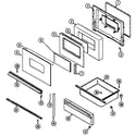 Magic Chef 7858XVW door/drawer (ser. pre. 11) diagram