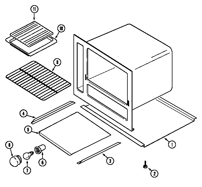 Maytag GM4251WTA oven diagram
