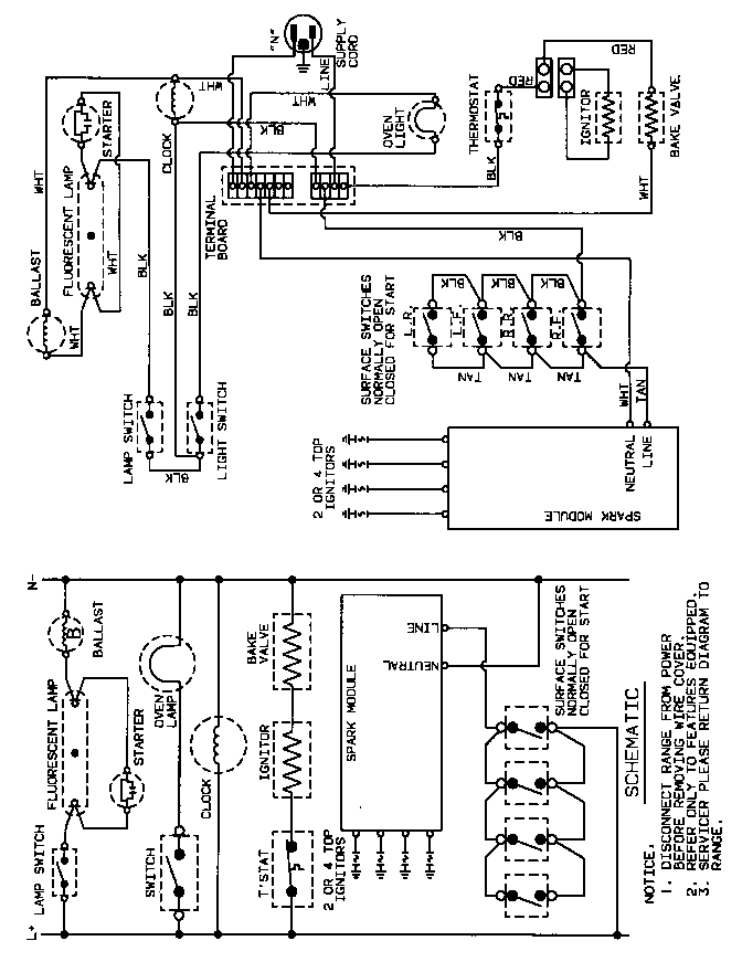 Admiral CRGA500AAW wiring information diagram