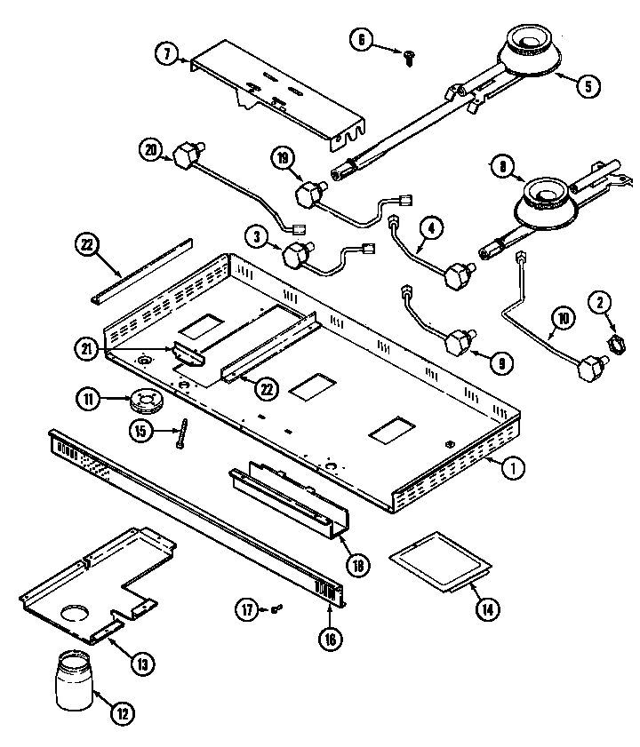Jenn-Air CVG4380 body (cvg4380b) (cvg4380w) diagram