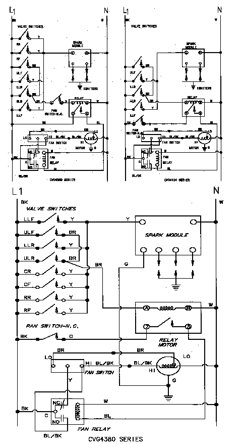 Jenn-Air CVG4380 wiring information (cvg4380*) diagram
