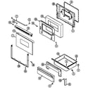 Maytag CRE9300BCW door/drawer diagram