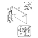 Magic Chef RB1720TM freezer outer door diagram