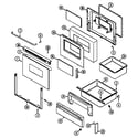 Maytag CHE9000BCB door/drawer (che9000bcb ser. pre. 12) (che9000bcb) diagram