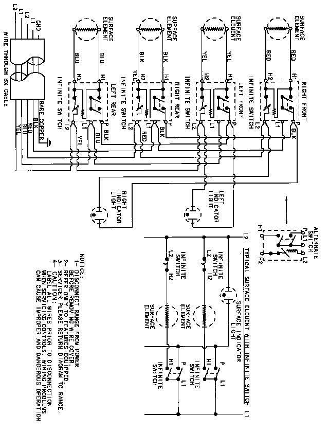 Norge L8610PV wiring information diagram