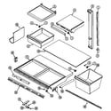 Jenn-Air JRTE199B shelves & accessories diagram