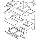 Norge NT199NW shelves & accessories diagram
