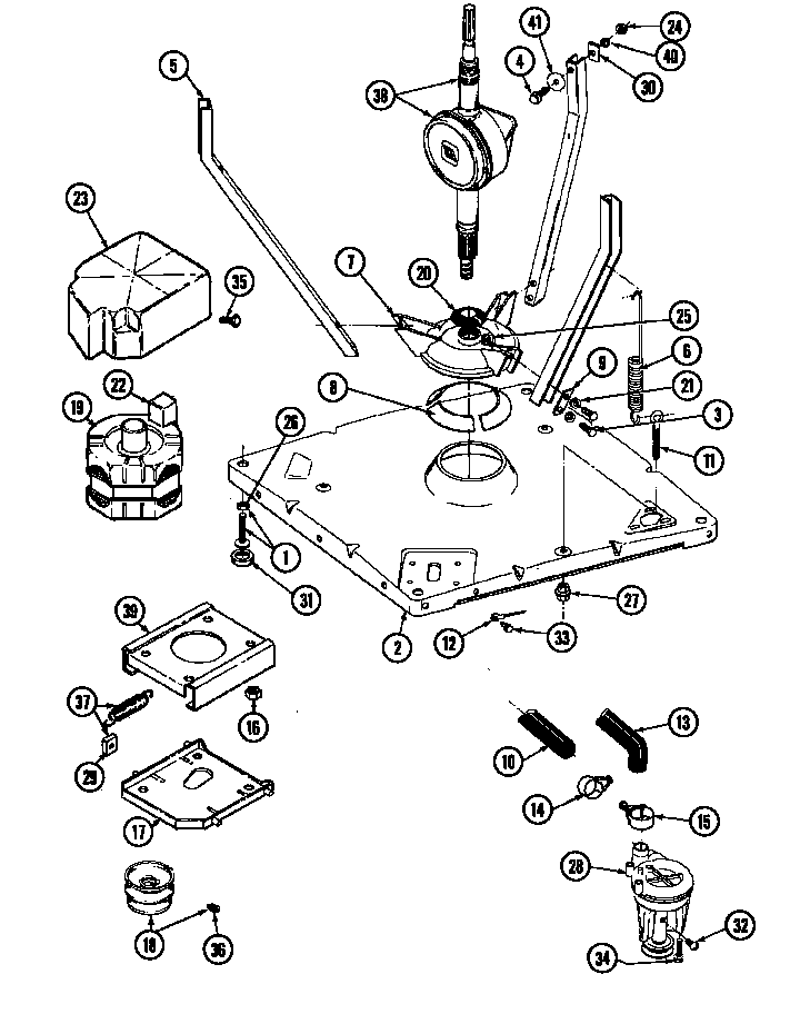 Maytag LAT9235AAE base diagram