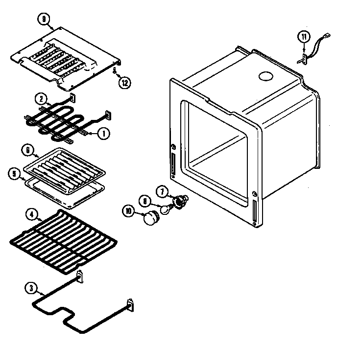 Maytag G3868XRW oven diagram