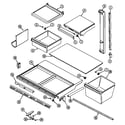 Jenn-Air JRTDE229LA shelves & accessories diagram