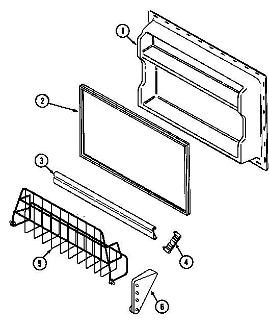 Jenn-Air JRTF1950A freezer inner door diagram