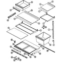 Jenn-Air JRT2150A shelves & accessories diagram