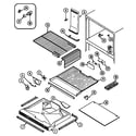 Jenn-Air JRT2150A freezer compartment diagram