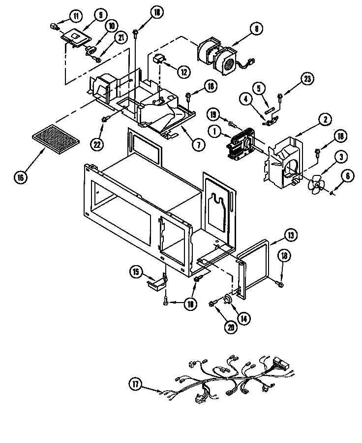 Jenn-Air M439W1 motor diagram